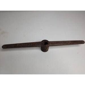 Vintage Lug Nut Wrench Crowbar 1.5" Hex Hexagon E.M. Clayton Co Philadelphia